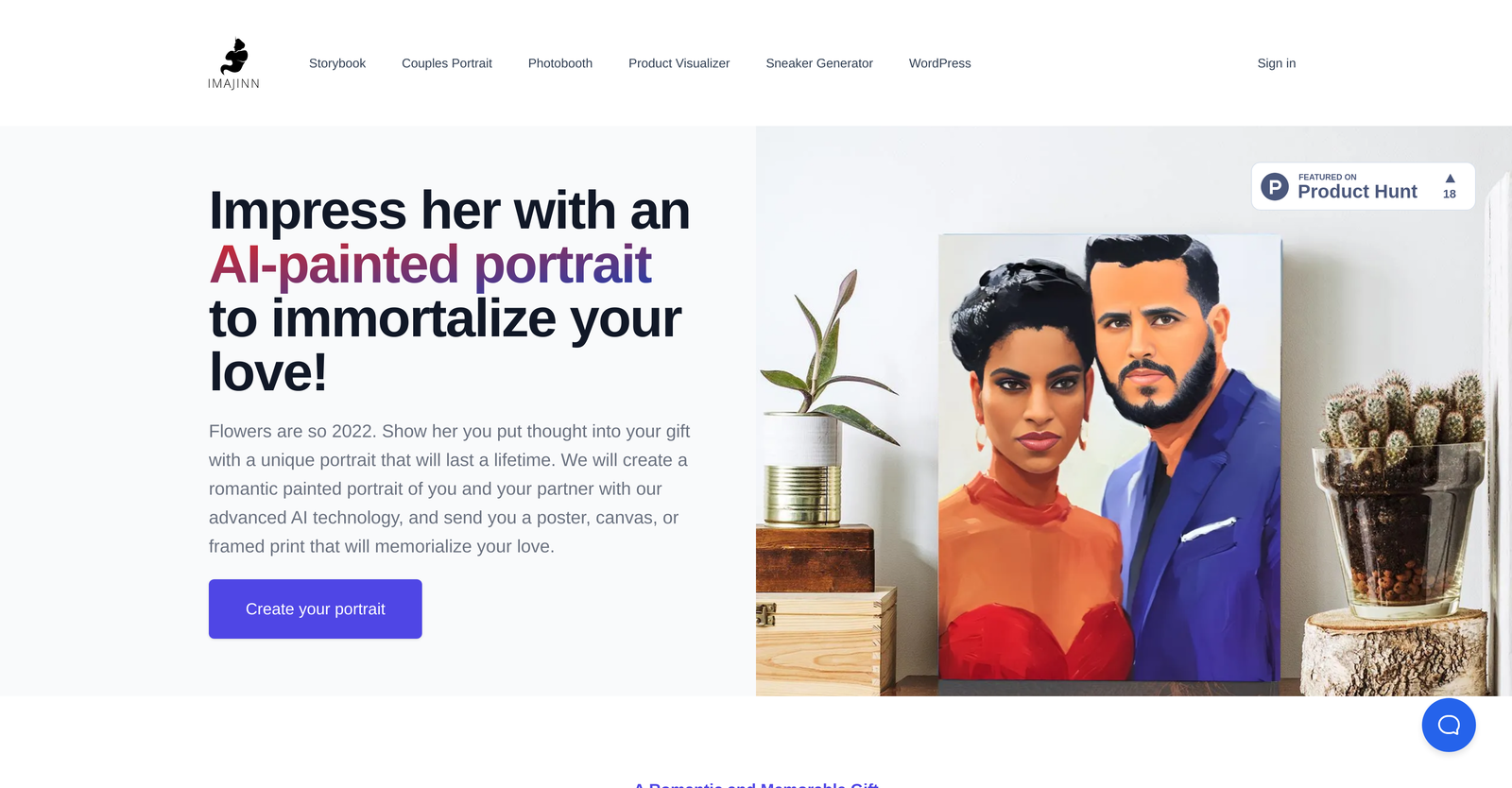 AI-Painted Romantic Printed Portraits-thumb