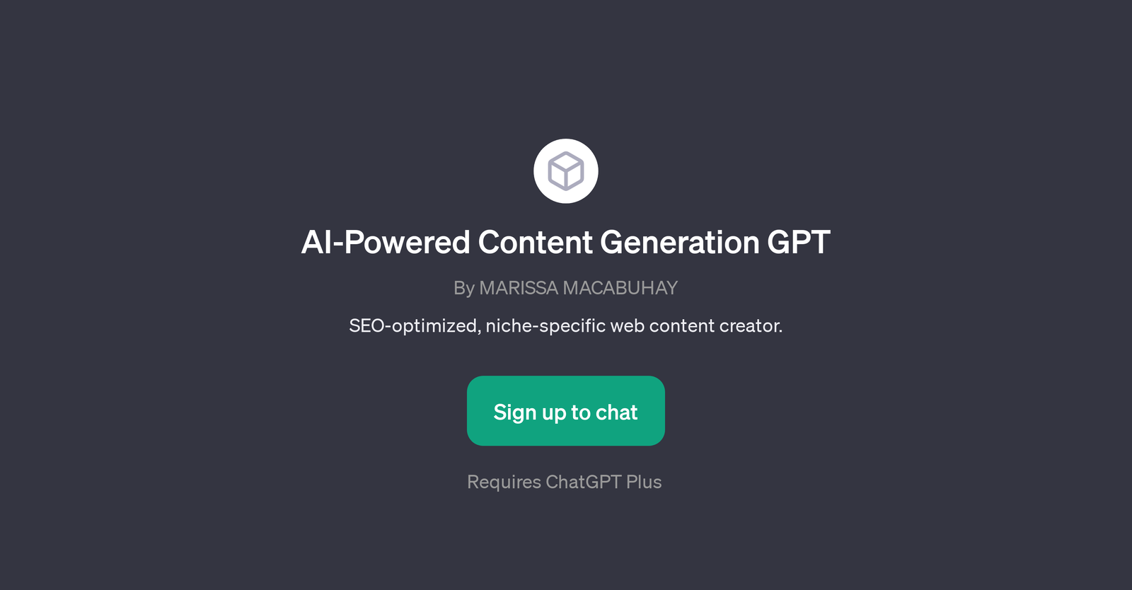 AI-Powered Content Generation GPT