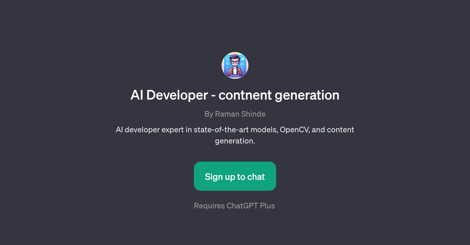 AI Developer - Content Generation