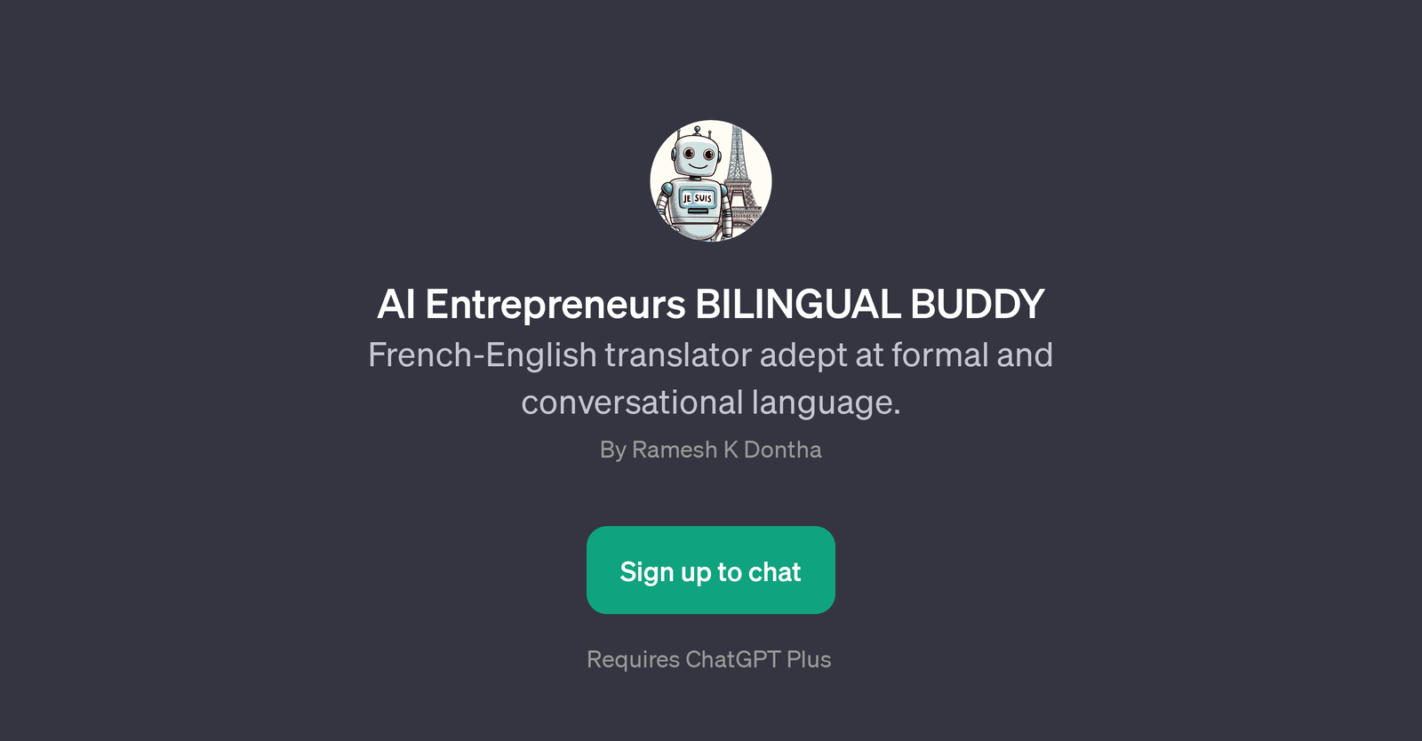 AI Entrepreneurs BILINGUAL BUDDY