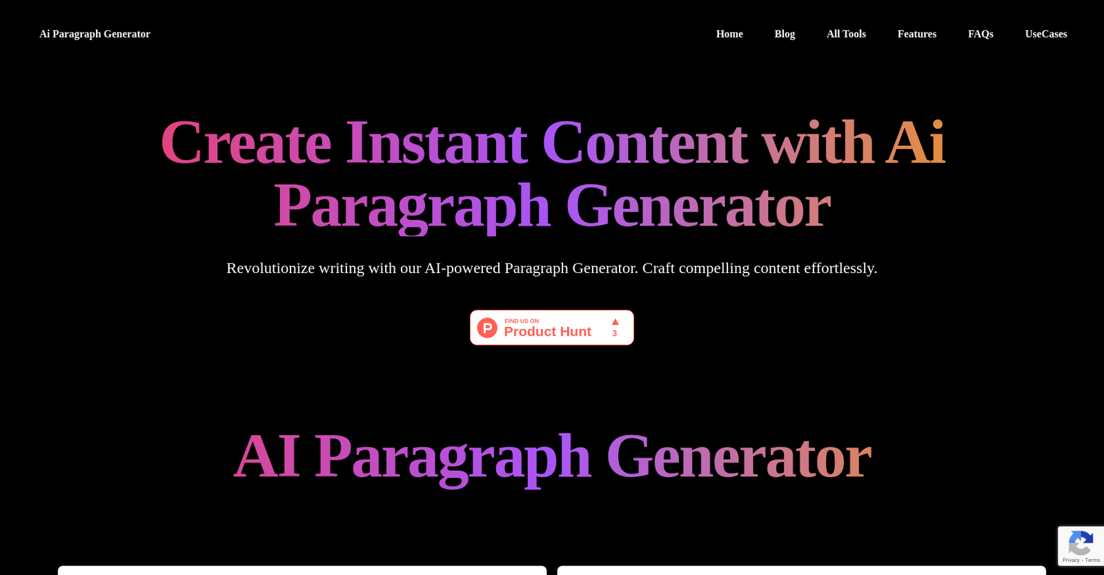 AI Paragraph Generator