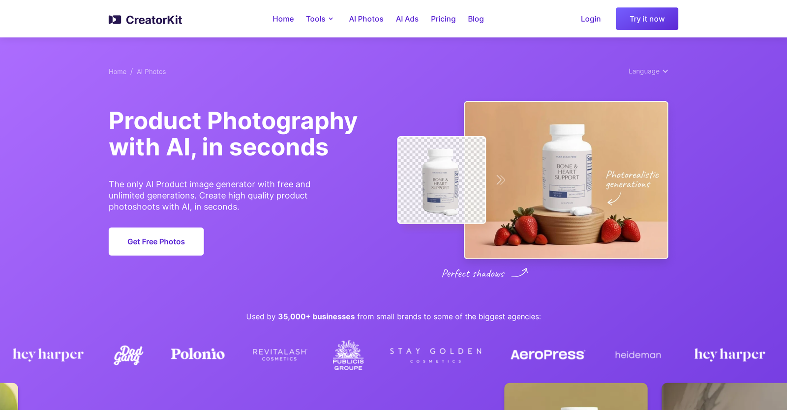 AI Product Photos by CreatorKit