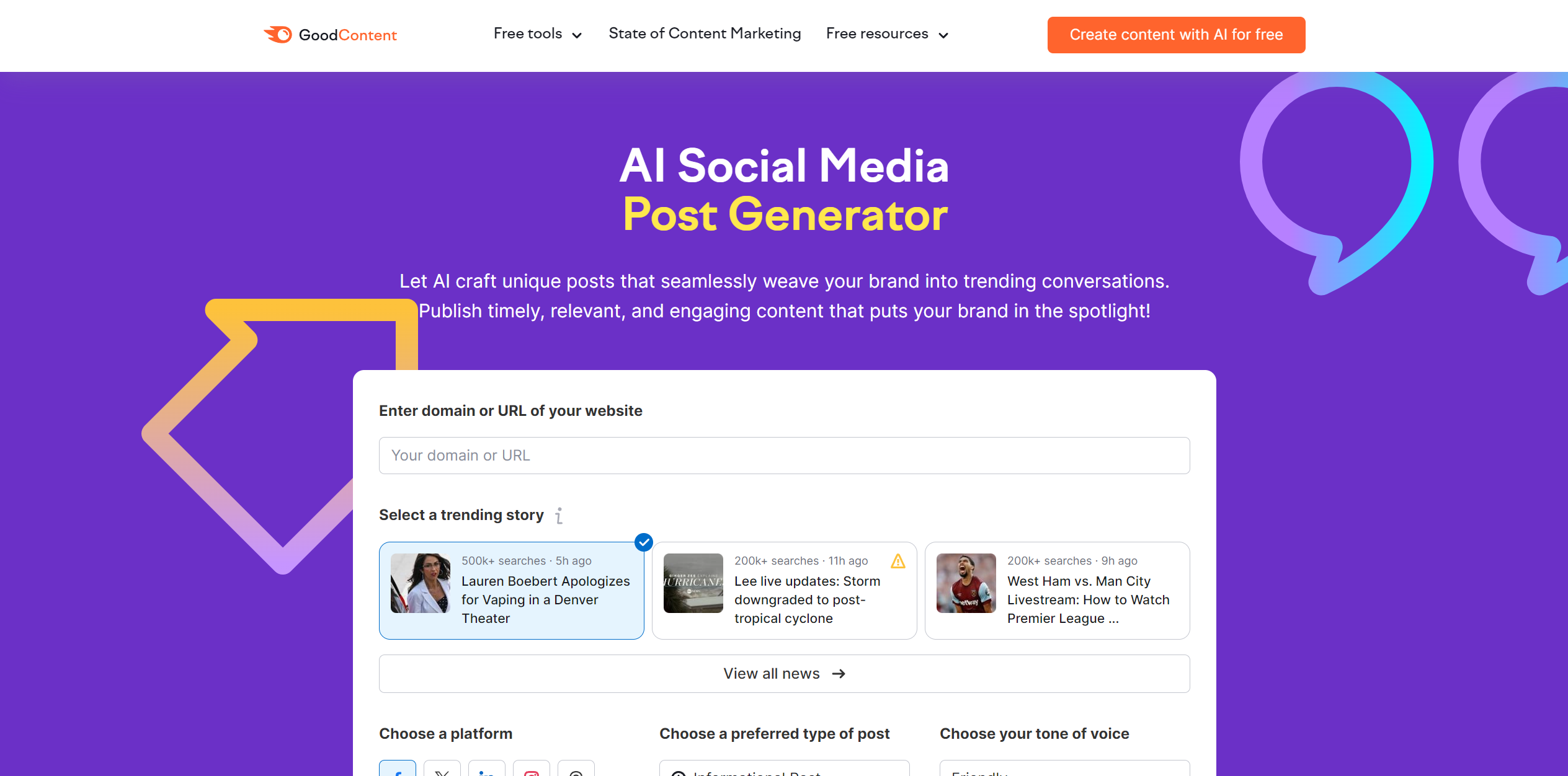 AI Social Media Post Generator featured