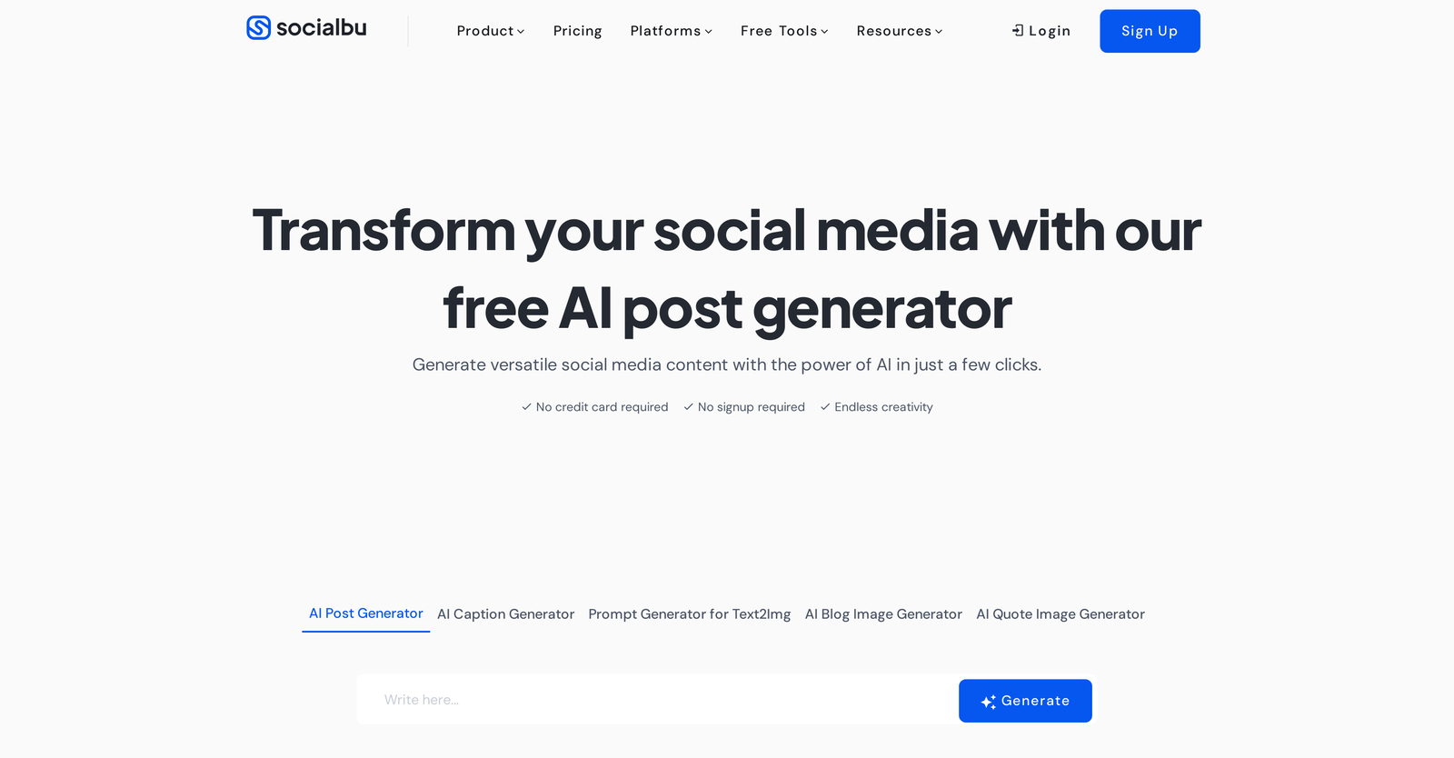 AI Social Media Post Writerby Socialblu