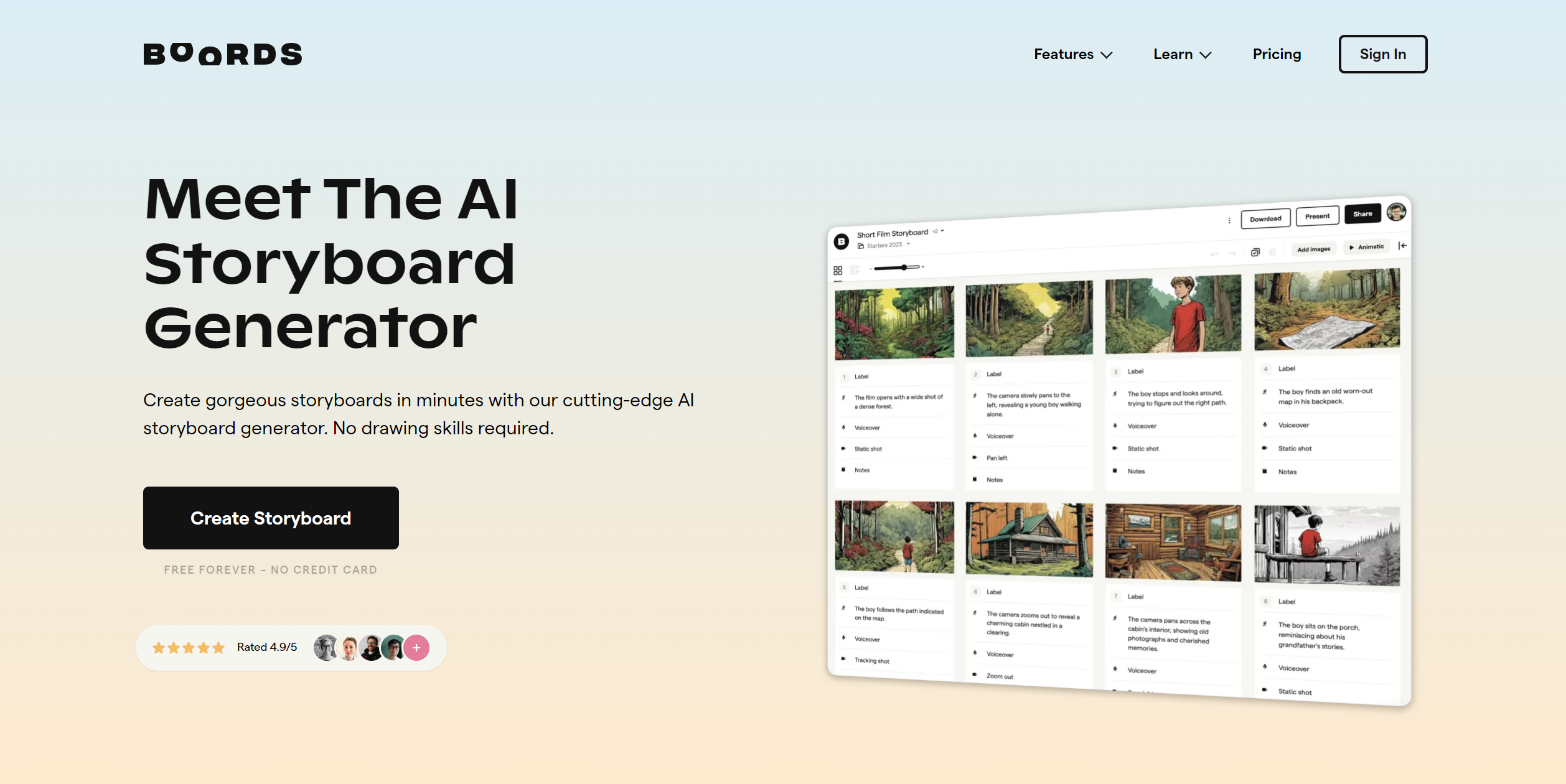 AI Storyboard Generator featured