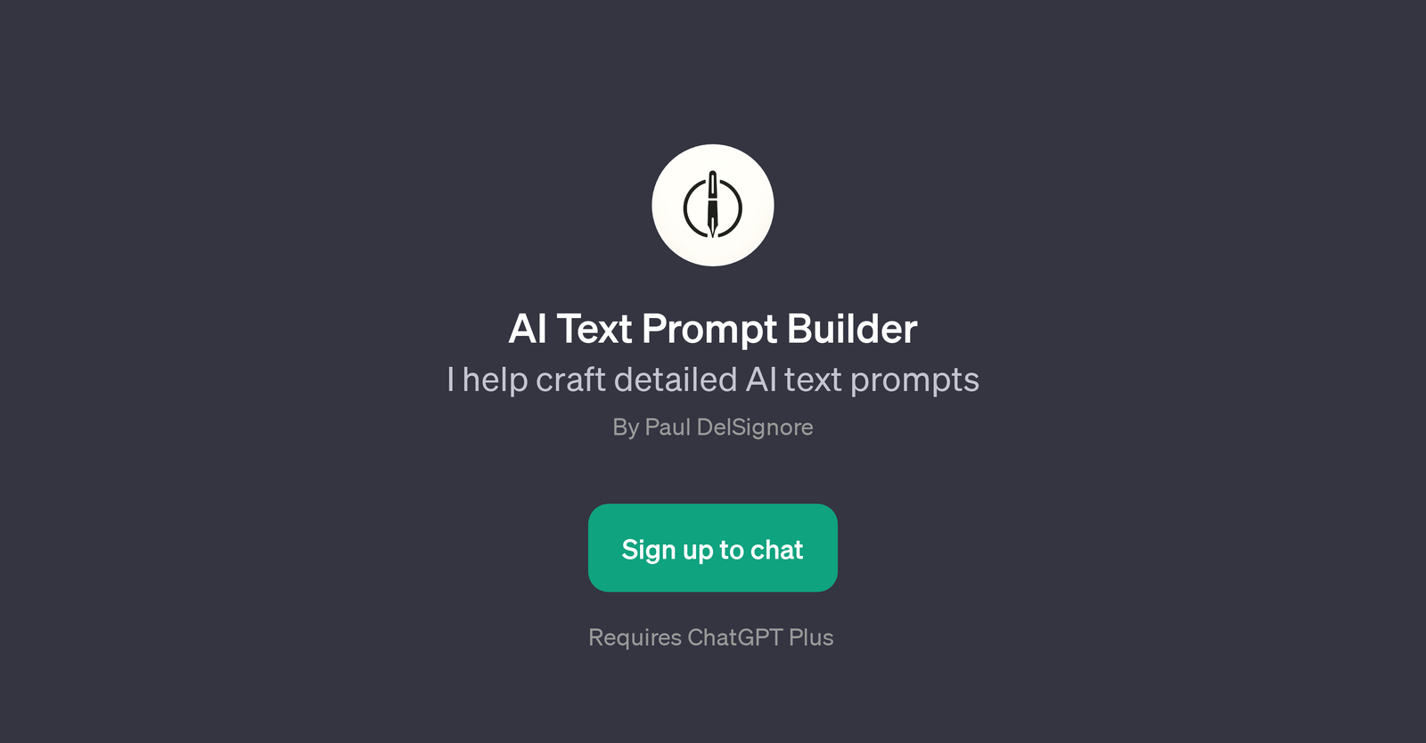 AI Text Prompt Builder