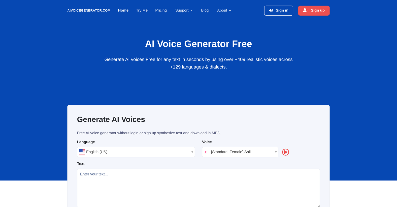 AI Voice Generator Free-thumb