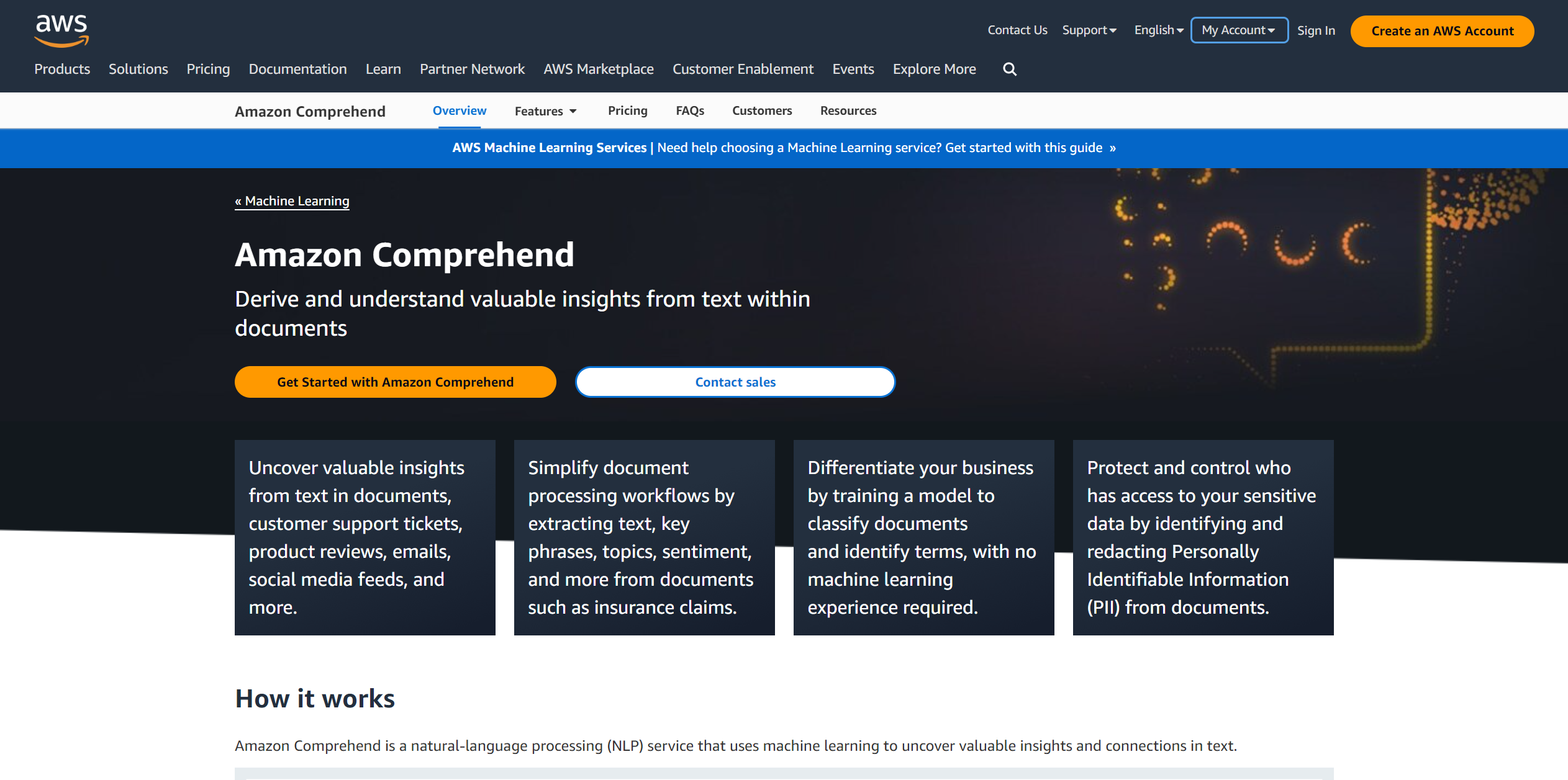 Amazon Comprehend featured