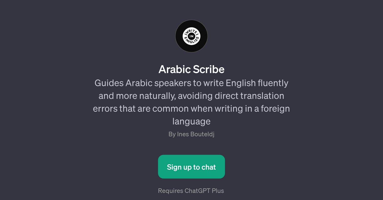 Arabic Scribe