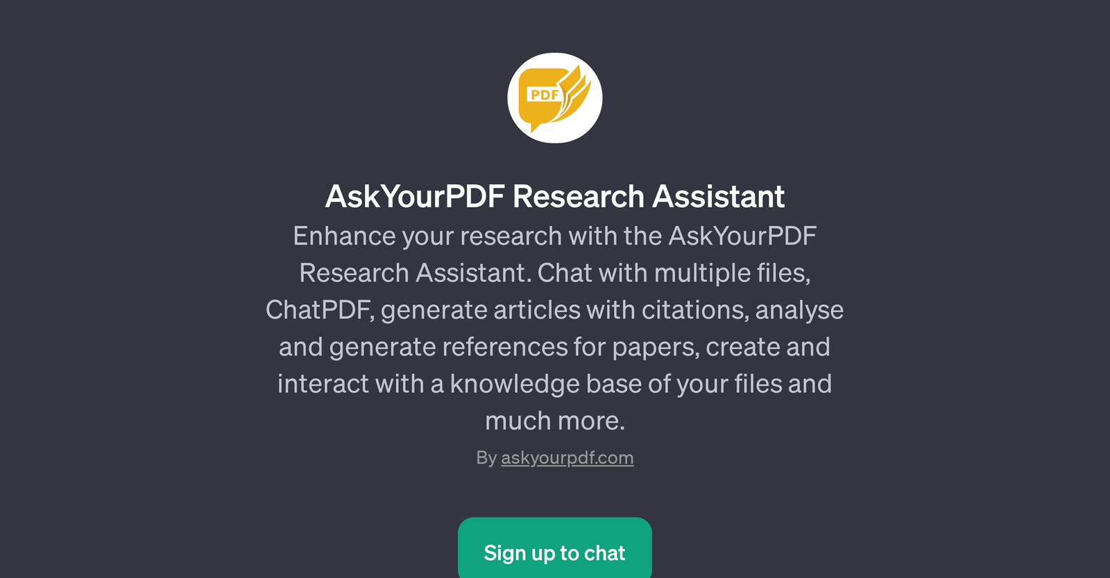 AskYourPDF Research Assistant