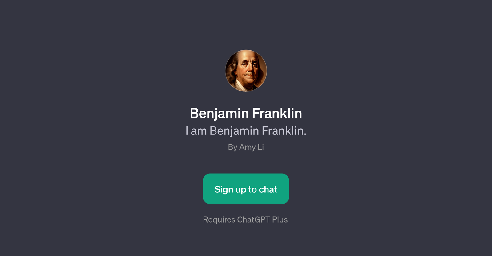 Benjamin Franklin GPT