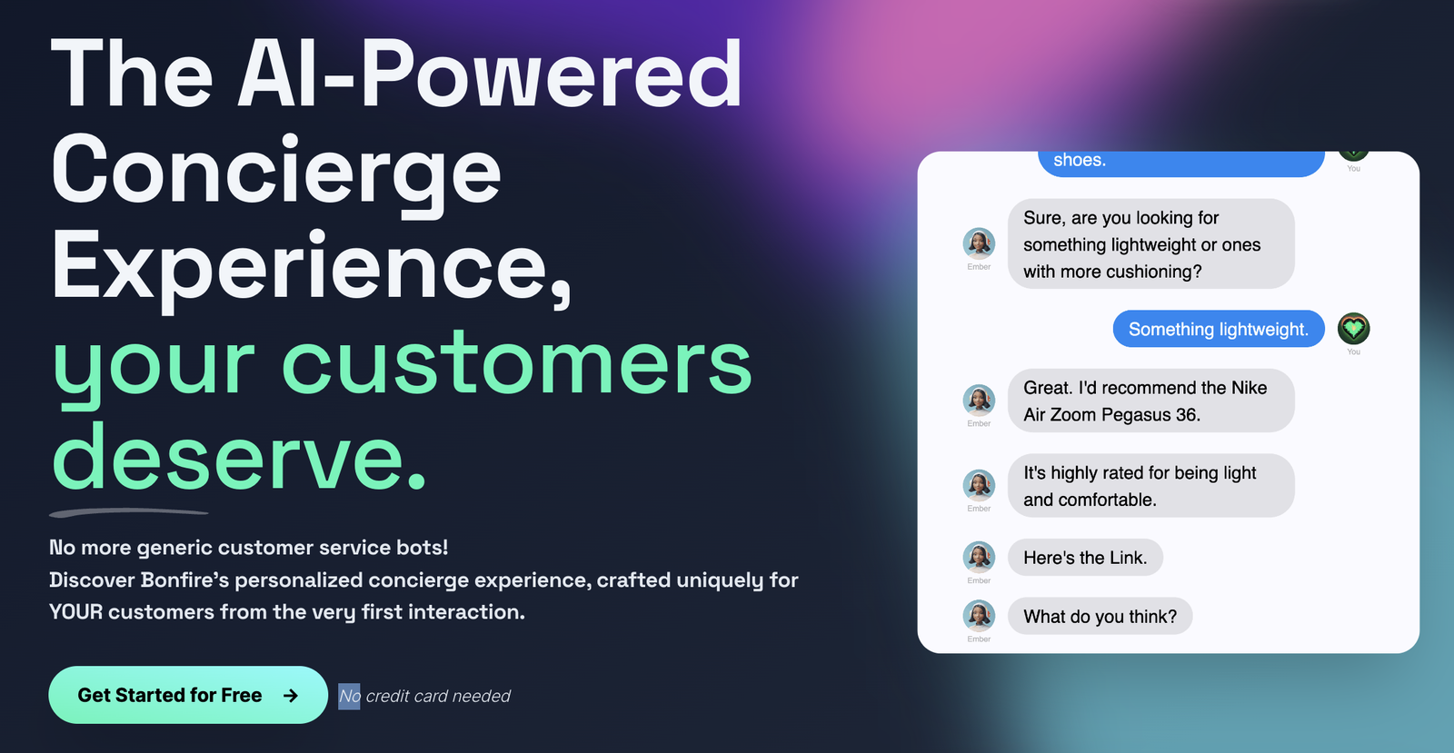 Bonfire - AI-Powered Concierge Bot