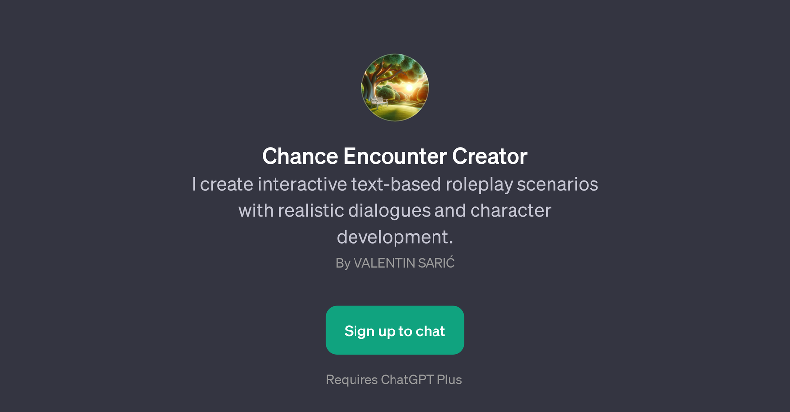 Chance Encounter Creator