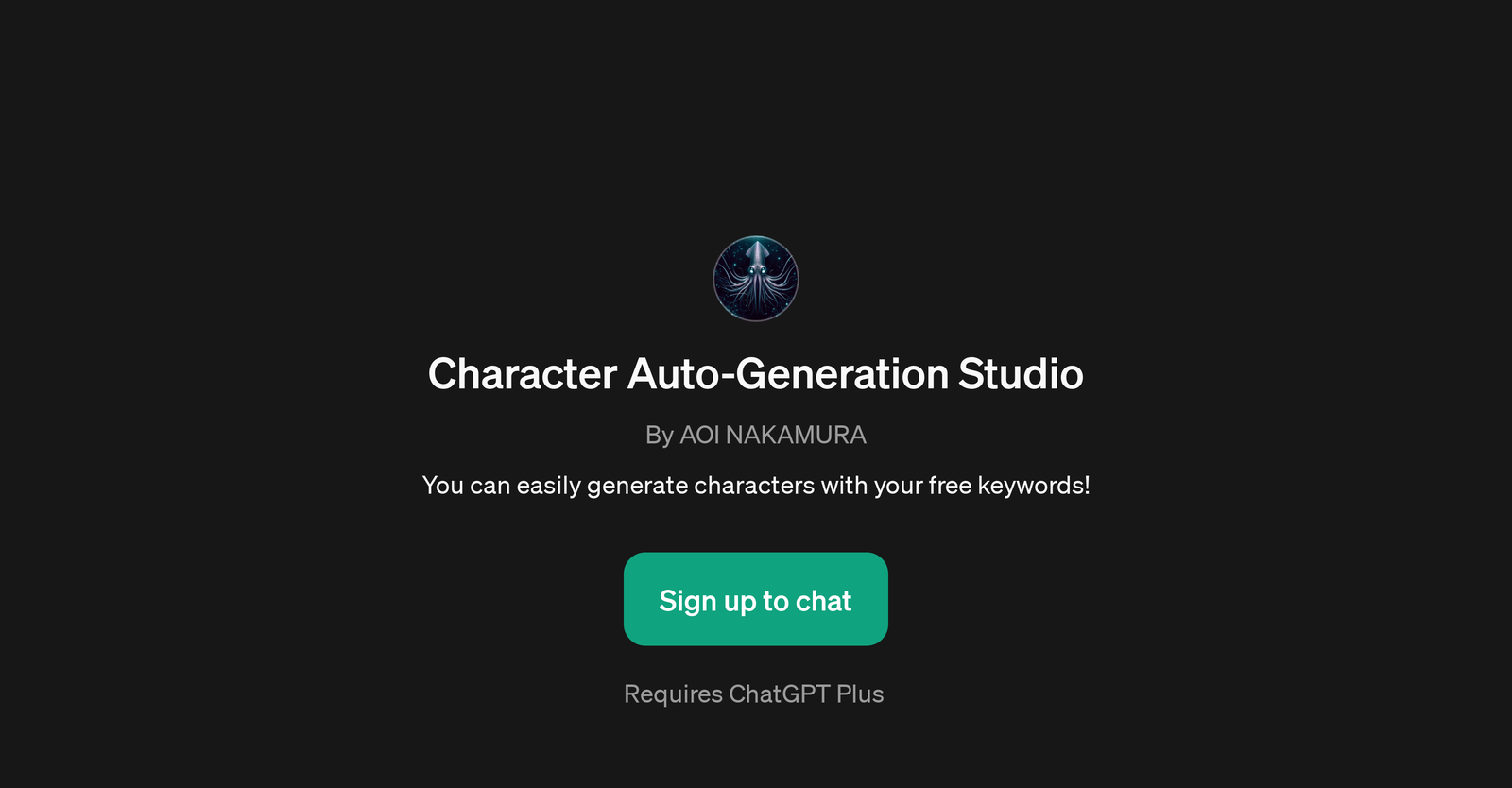 Character Auto-Generation Studio