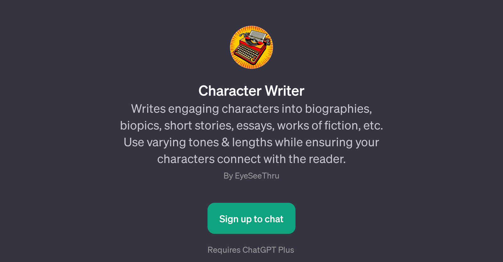 Character Writer