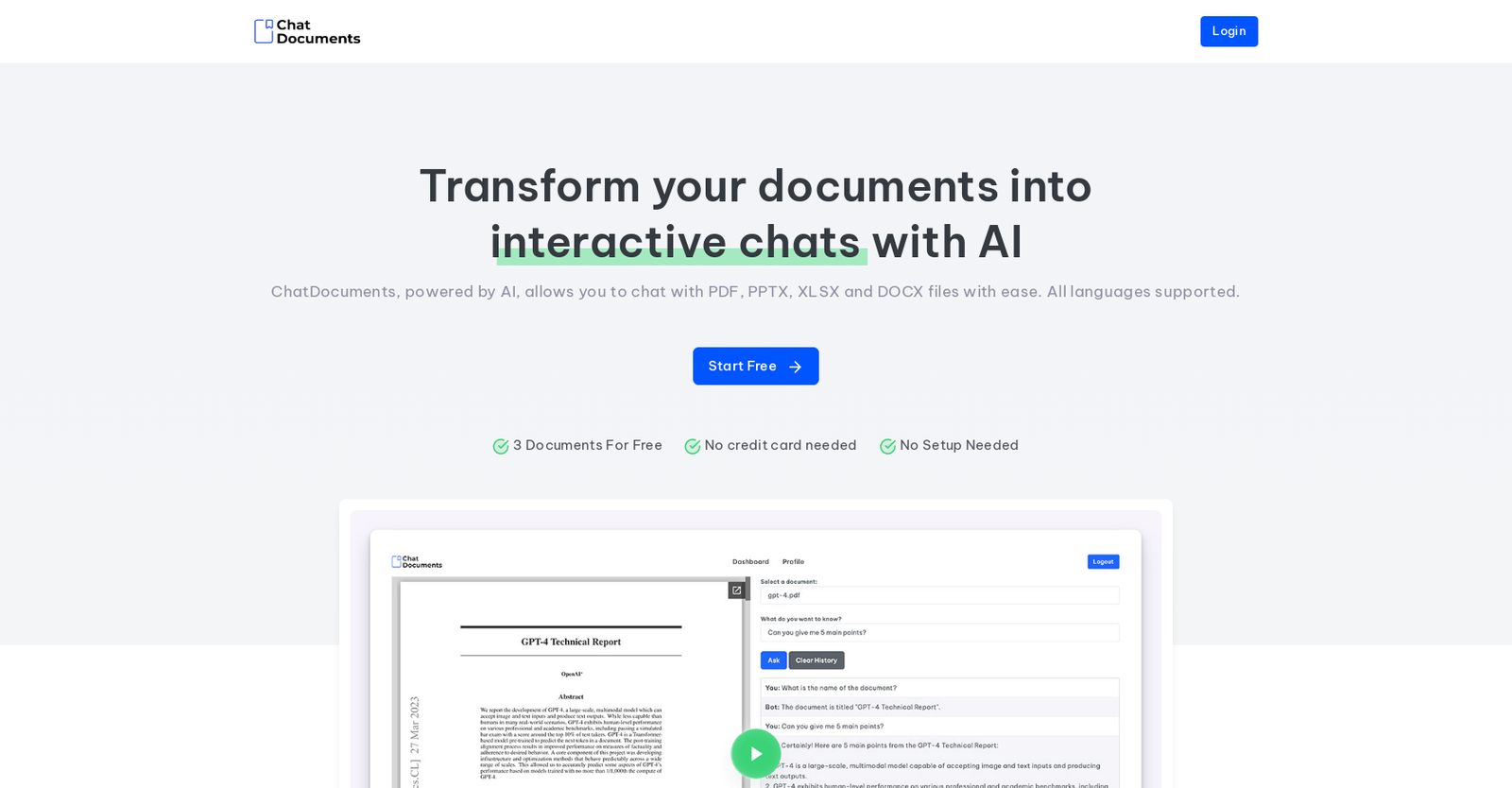 Chat Documents