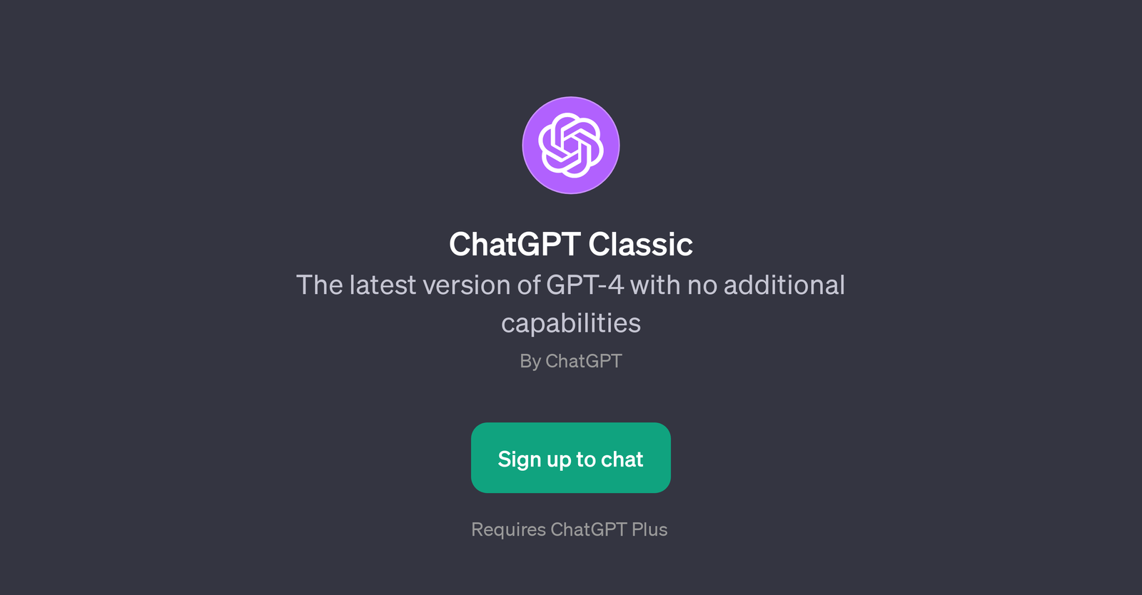 ChatGPT Classic