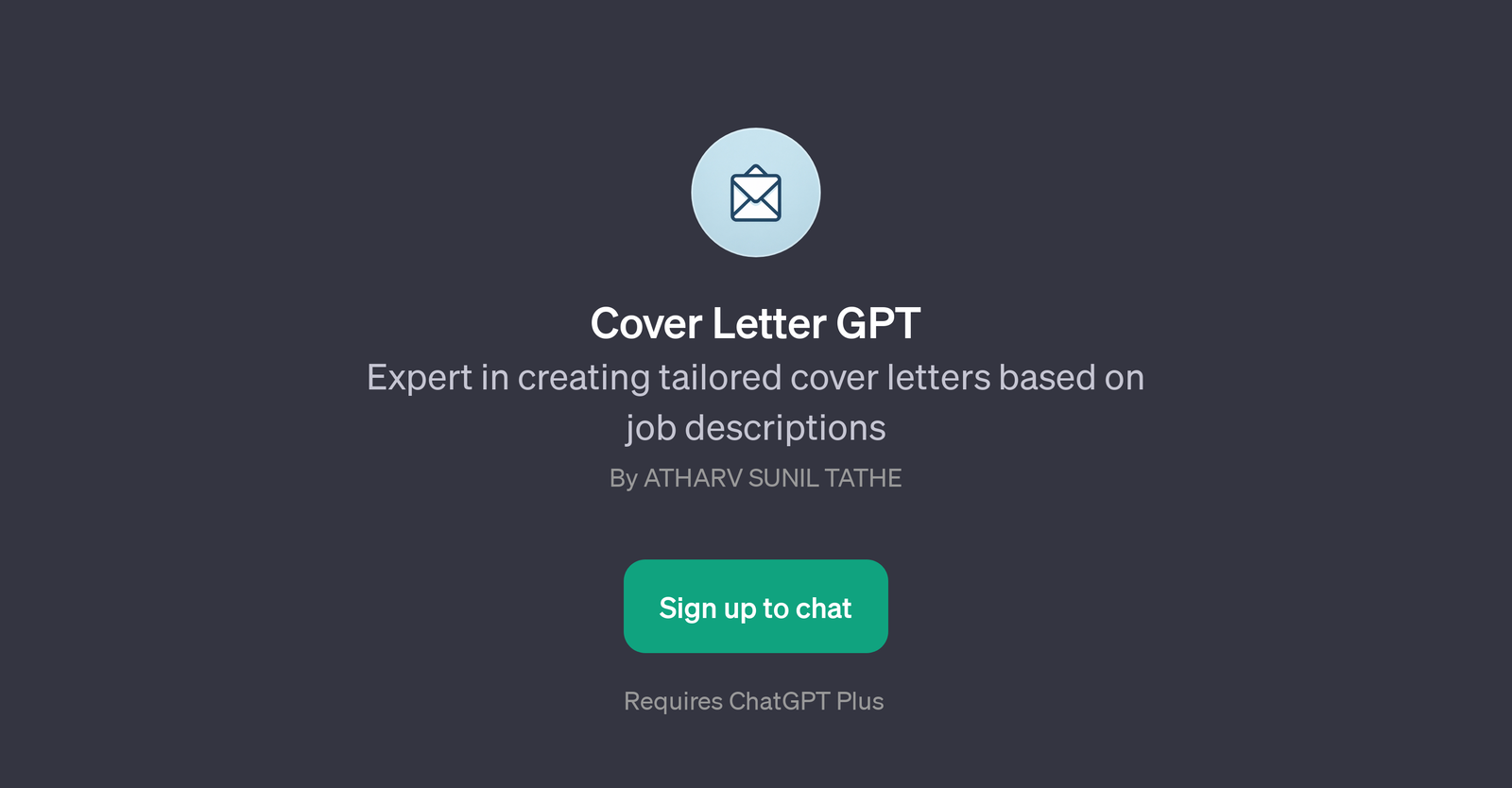 Cover Letter GPT