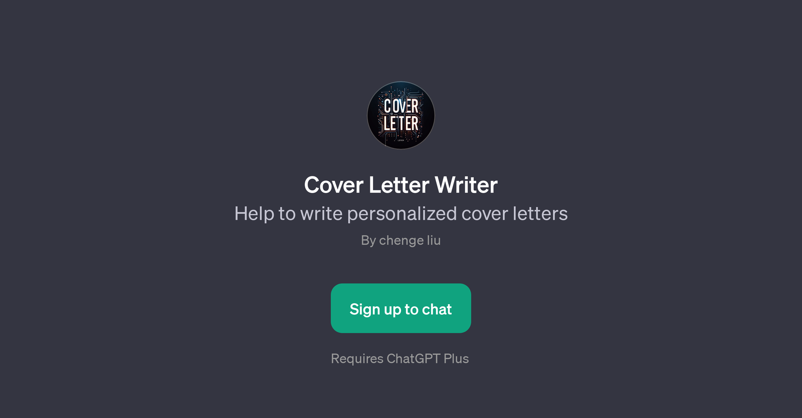 Cover Letter Writer