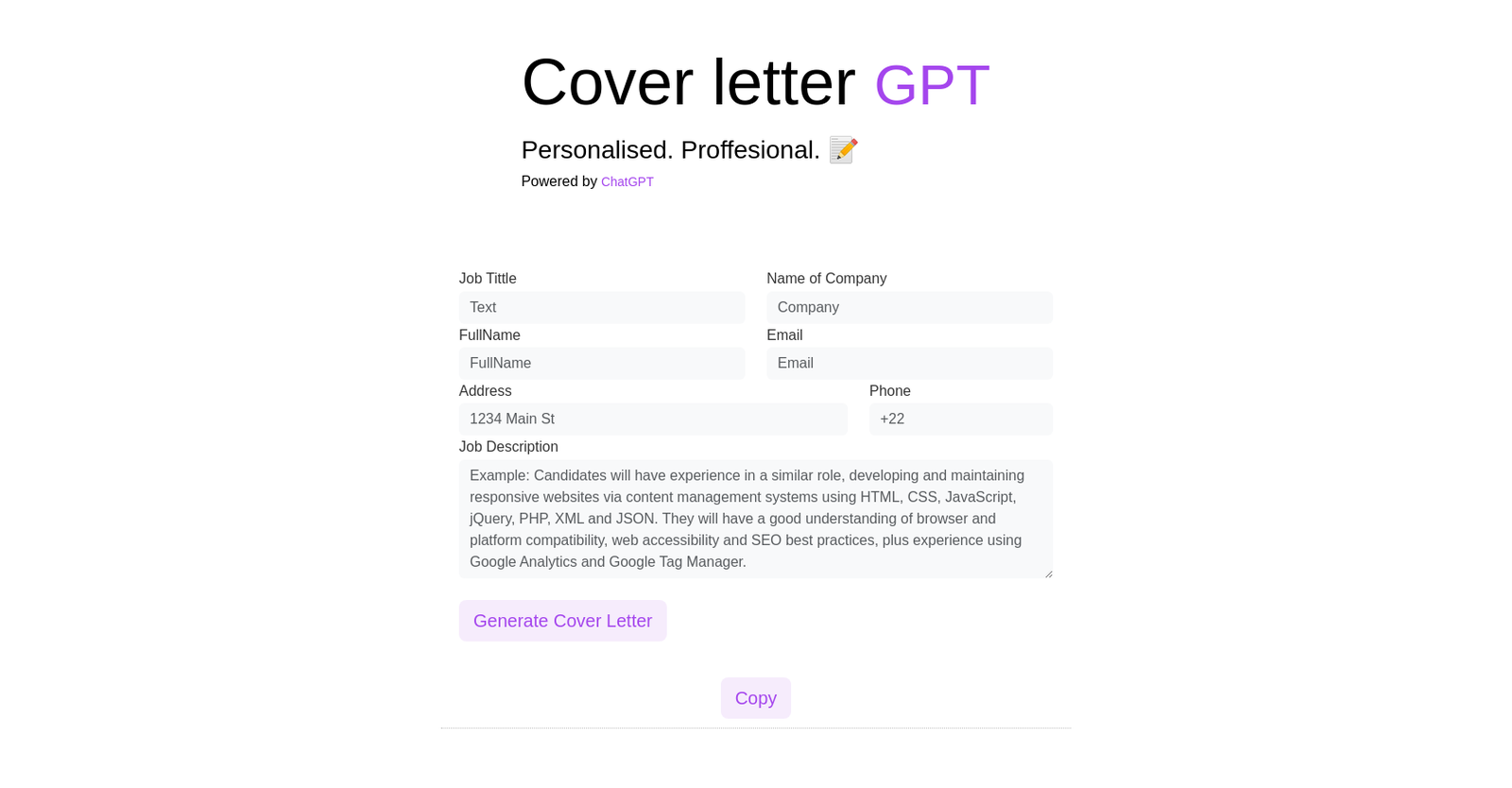 Coverletter-gpt