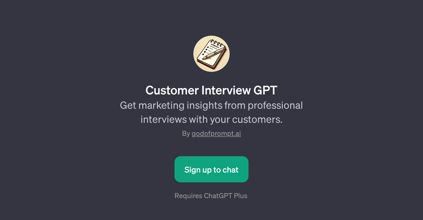 Customer Interview GPT