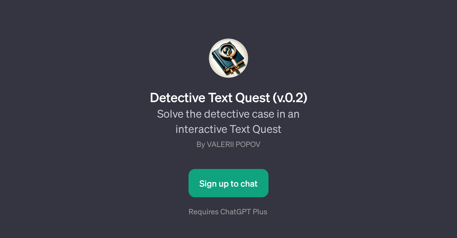 Detective Text Quest (v.0.2)