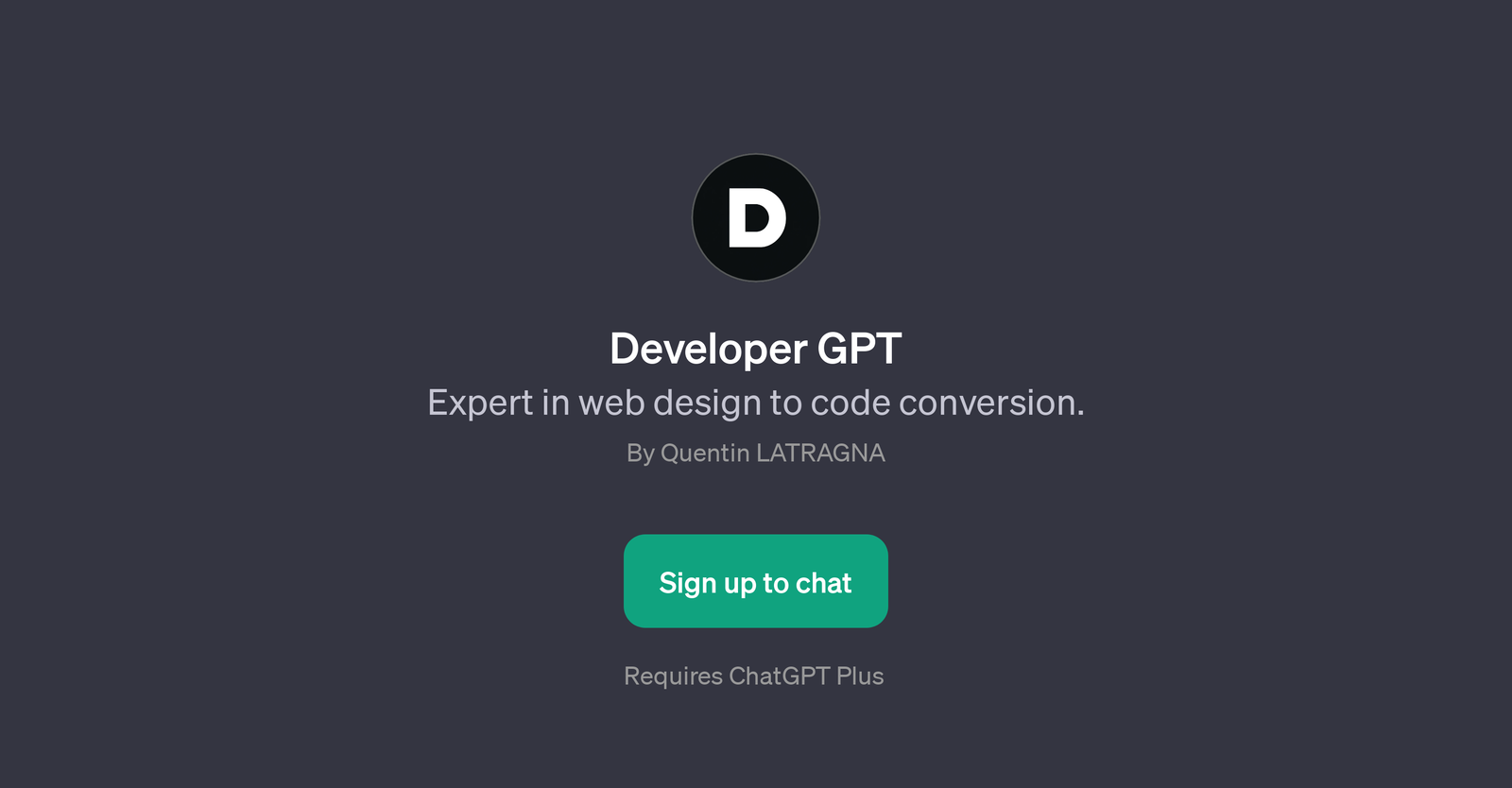 Developer GPT