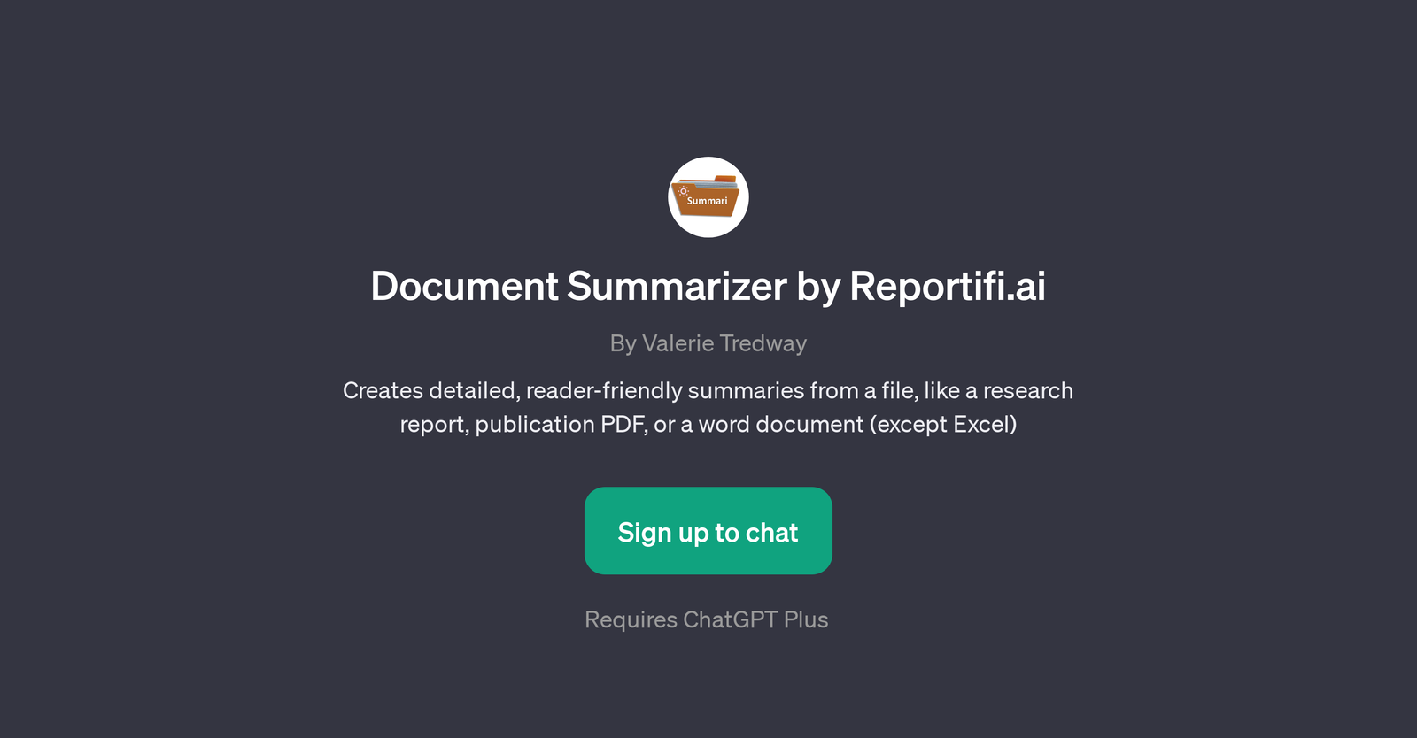 Document Summarizer by Reportifi.ai