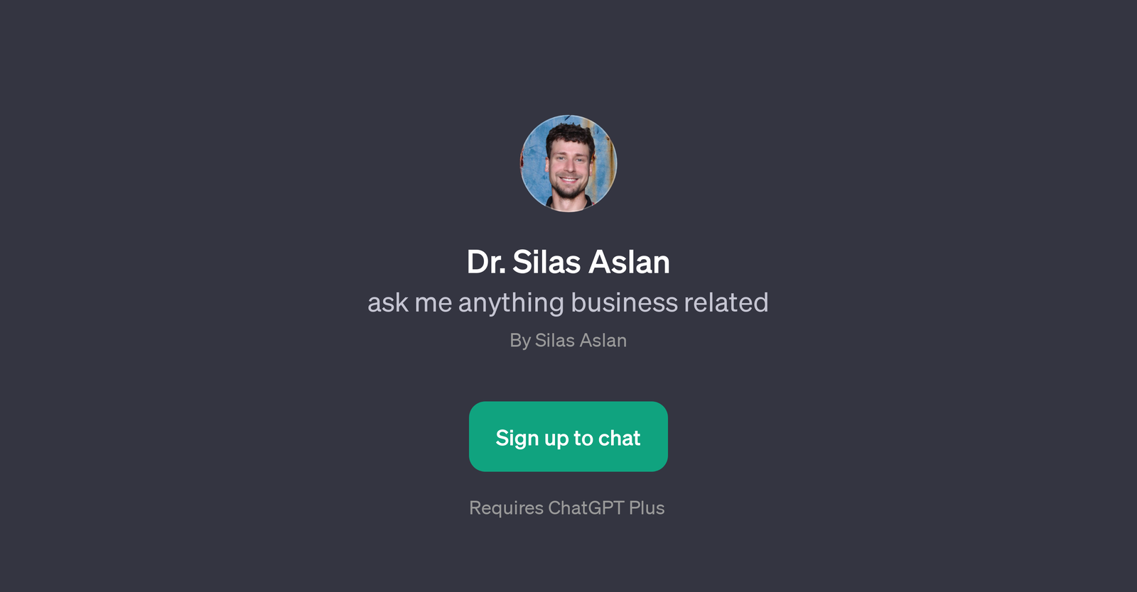 Dr. Silas Aslan GPT