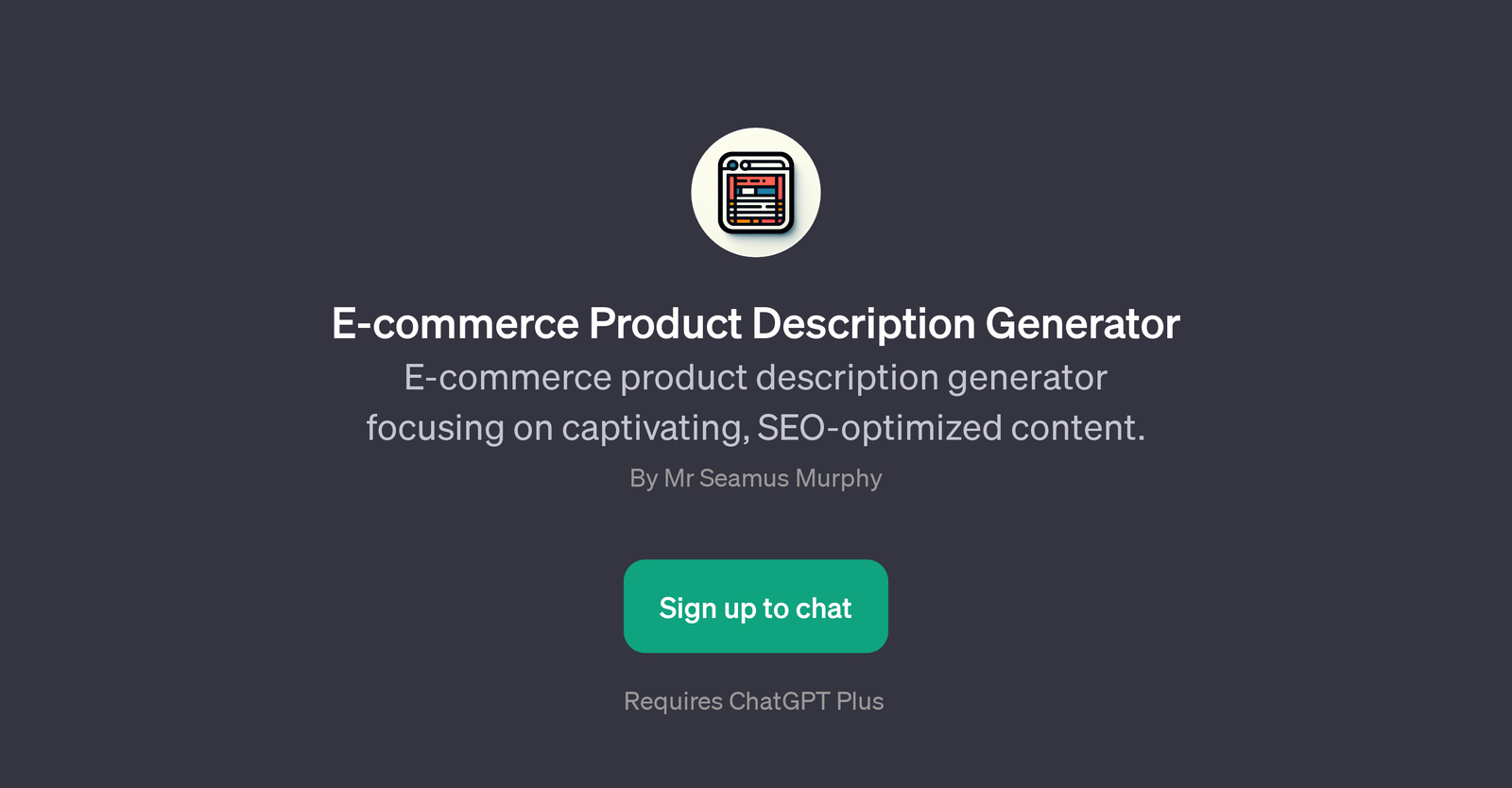 E-commerce Product Description Generator