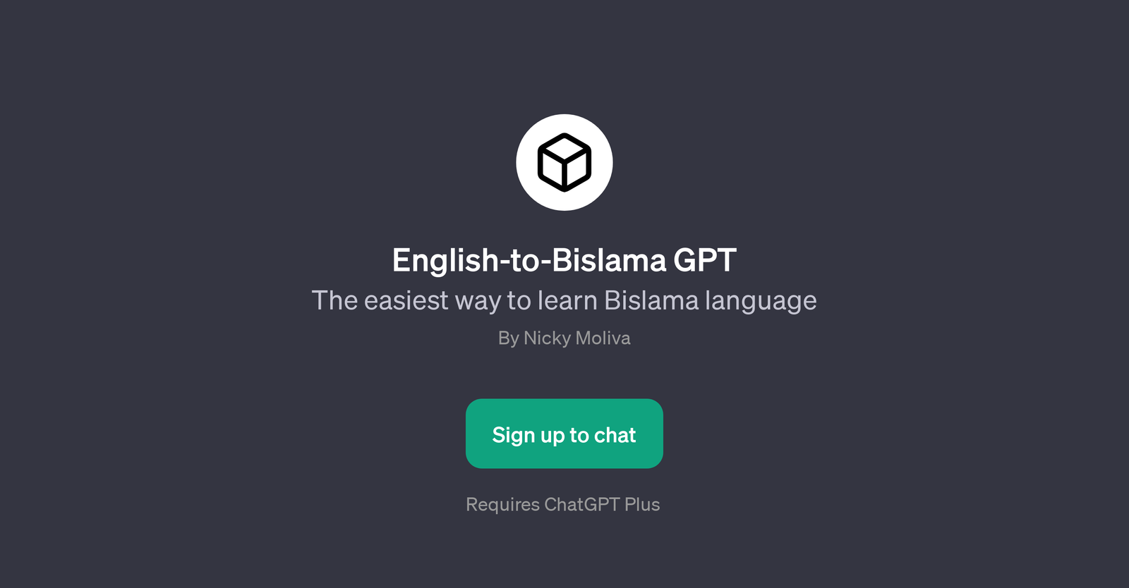 English-to-Bislama GPT