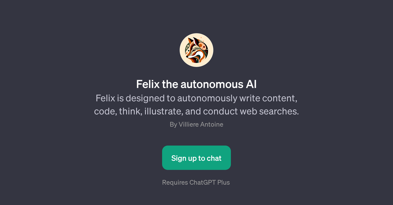 Felix the autonomous AI