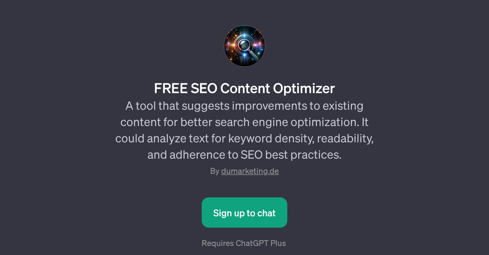 FREE SEO Content Optimizer GPT