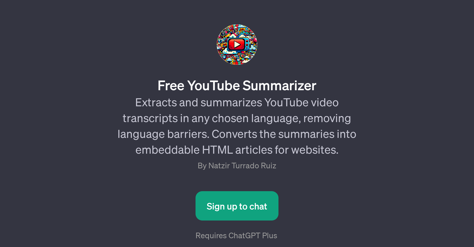 Free YouTube Summarizer