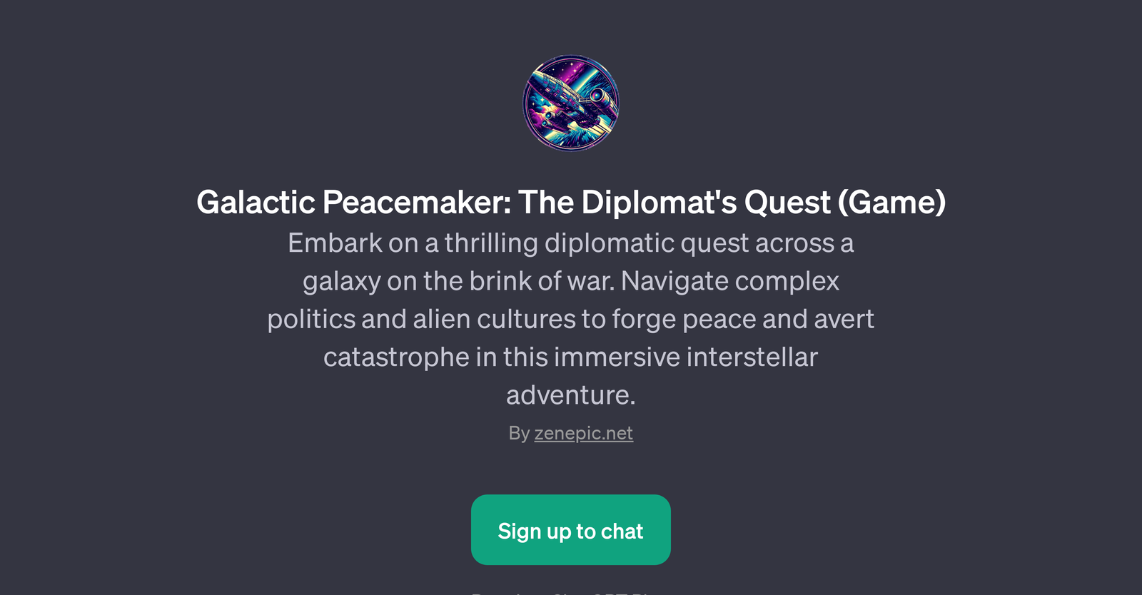 Galactic Peacemaker: The Diplomat's Quest