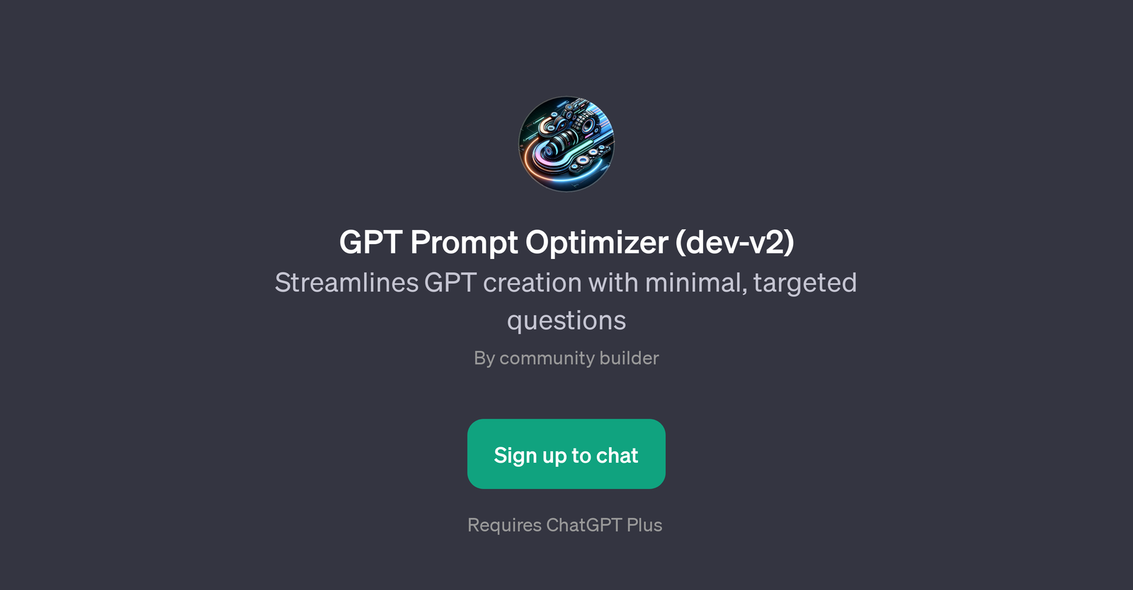 GPT Prompt Optimizer (dev-v2)