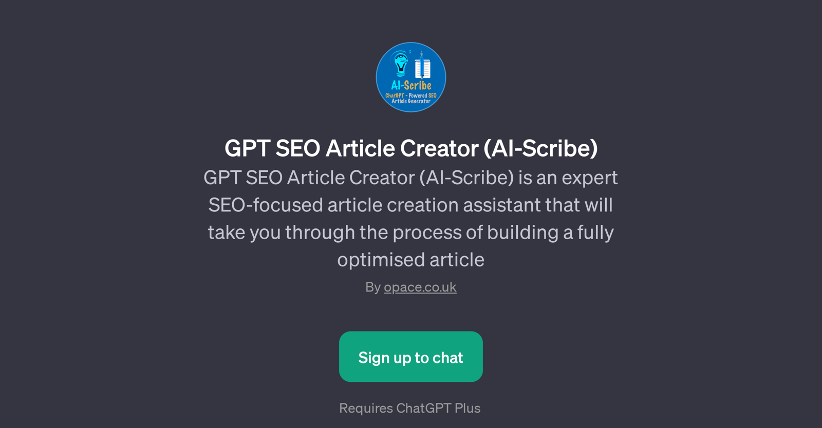 GPT SEO Article Creator (AI-Scribe)