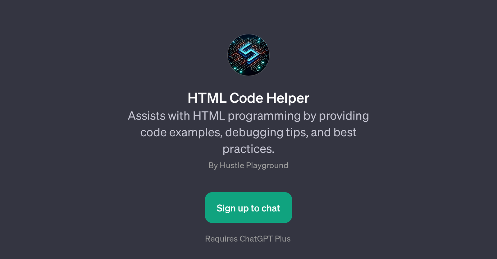 HTML Code Helper