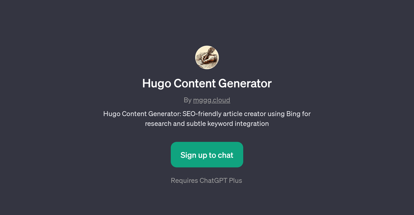 Hugo Content Generator