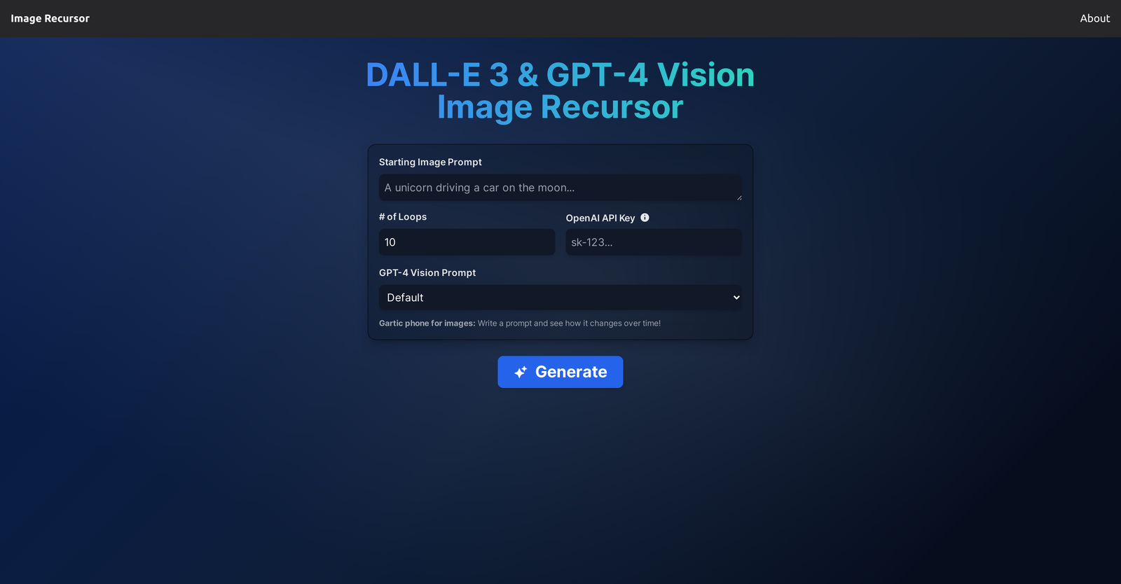 Image Recursor