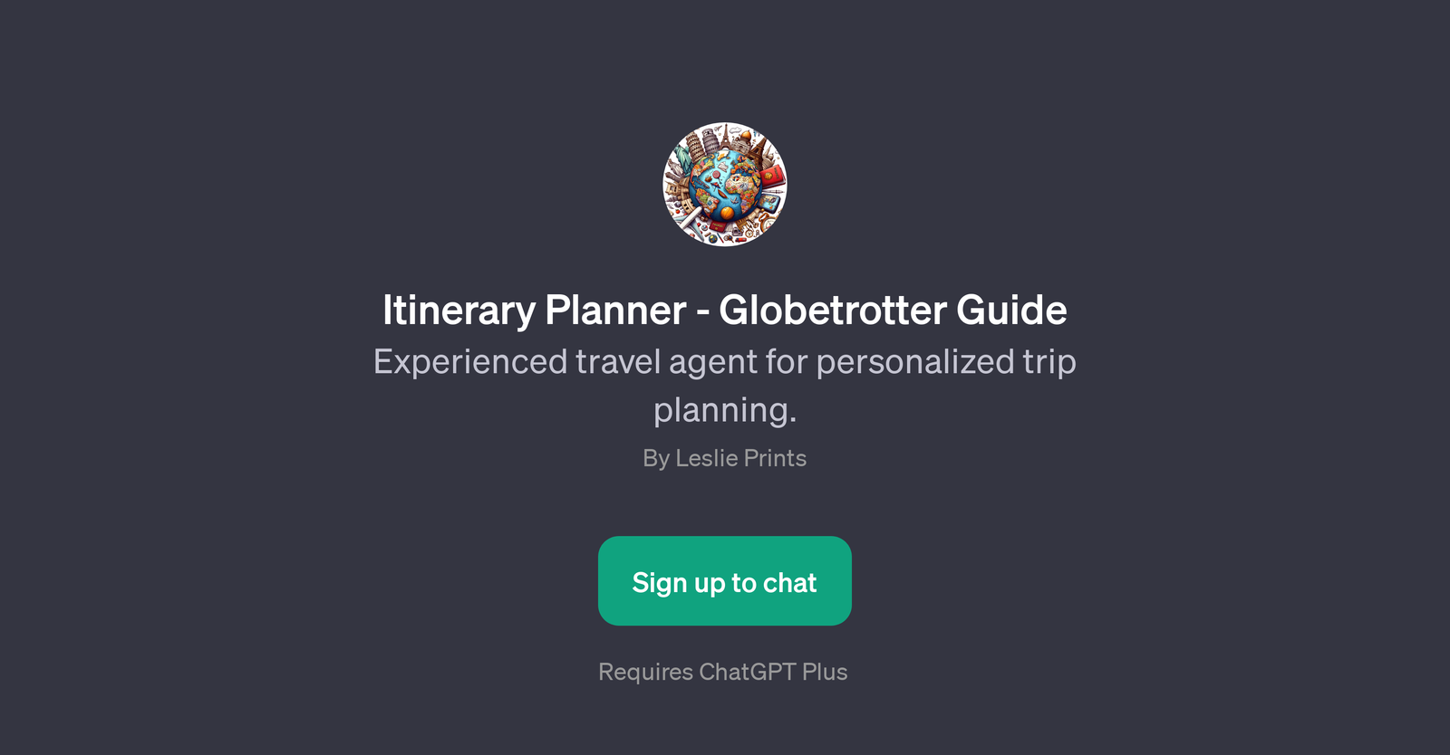 Itinerary Planner - Globetrotter Guide