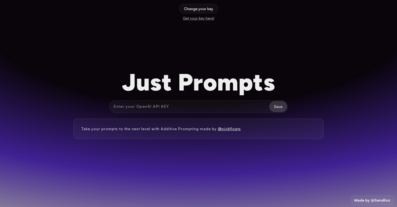 Just Prompts