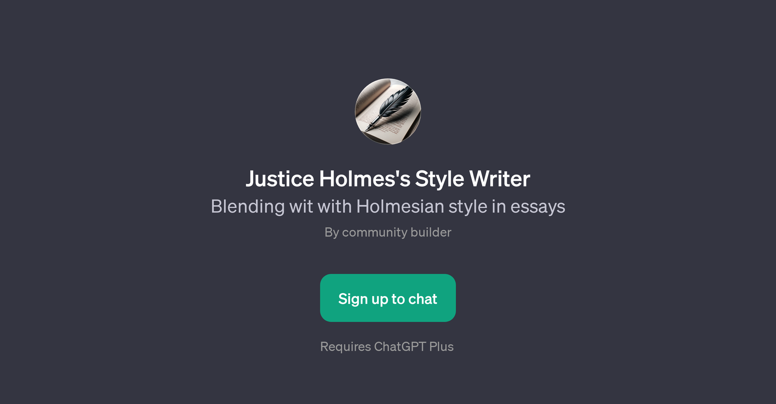 Justice Holmes's Style Writer