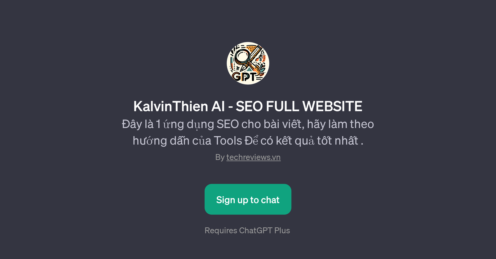 KalvinThien AI - SEO FULL WEBSITE