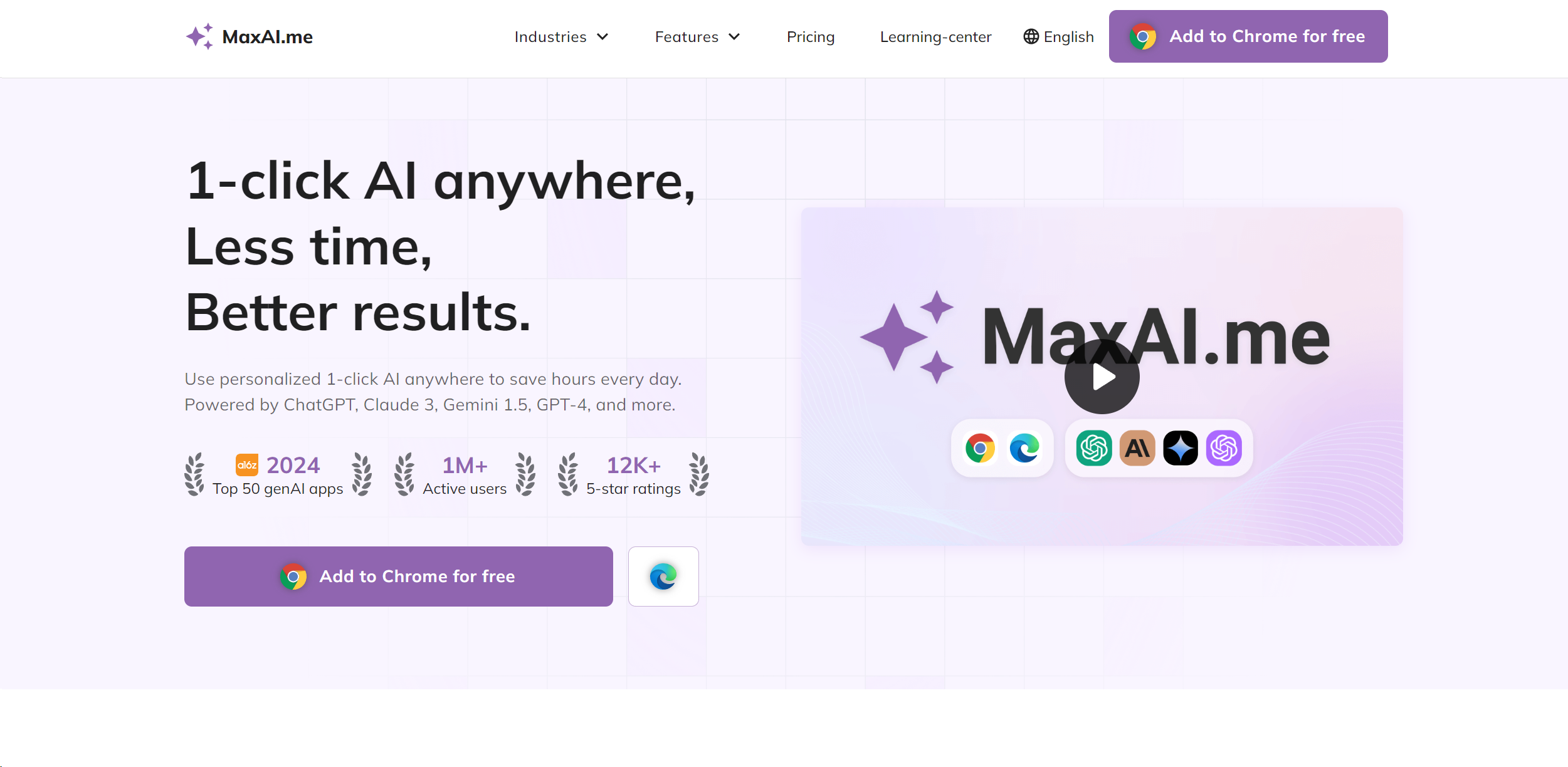 MaxAI.me featured