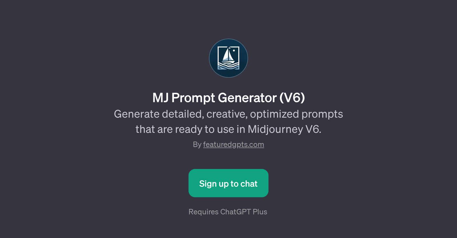 MJ Prompt Generator (V6)