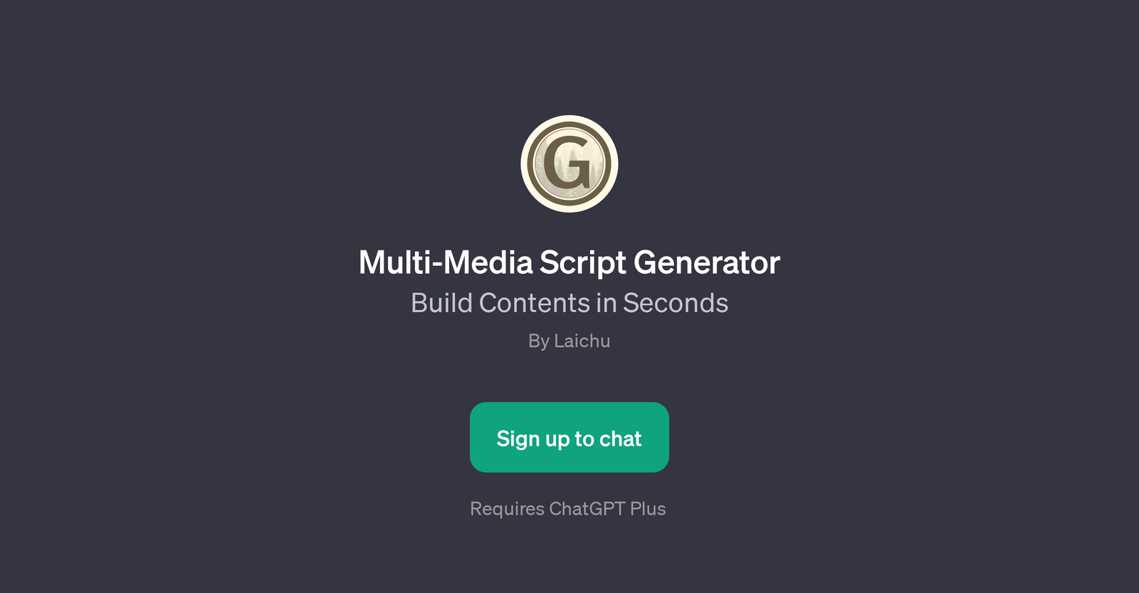 Multi-Media Script Generator