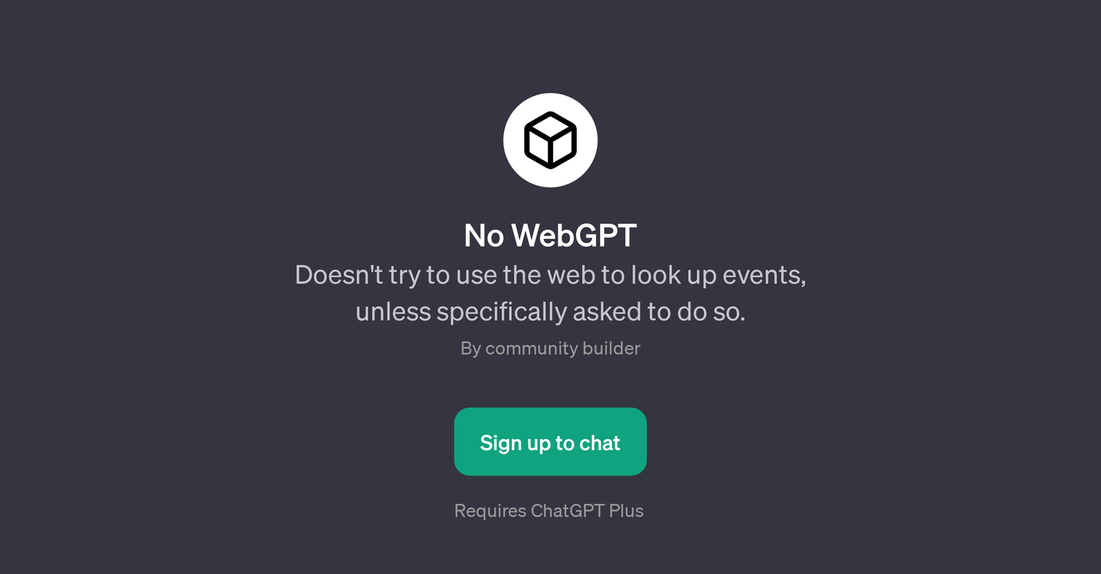 No WebGPT