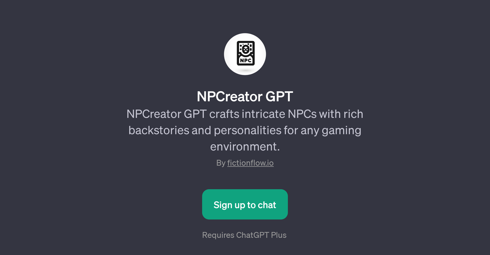 NPCreator GPT