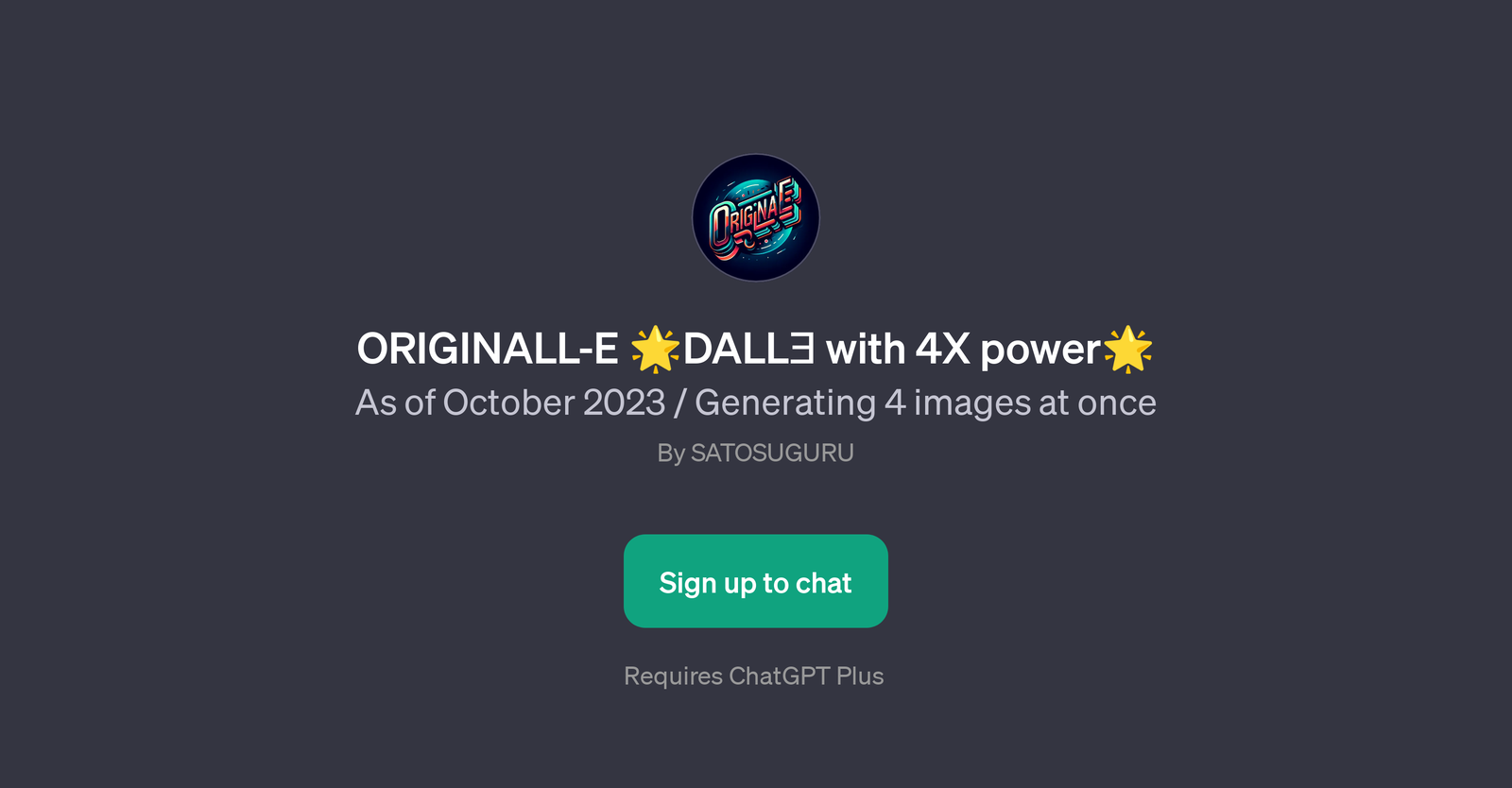 ORIGINALL-E DALL with 4X power